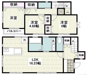 高根貸家の物件間取画像